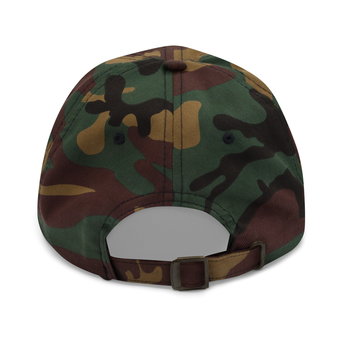Moravian Camo Dad Hat (Orange Embroidered Logo)
